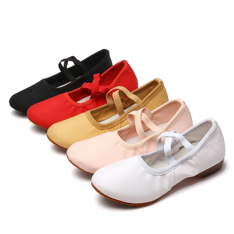 Ballet Dance Shoes 2-Centimeter Dance Shoes Lace Free Ballet Shoes