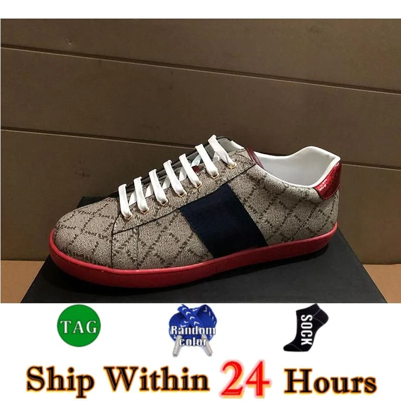 Designer Classic Shoes Women Cartoon Casual Shoes Jogging Shoe Bee Ace Genuine Leather Canvas Embroidery Print Stripes Classic Men White Green