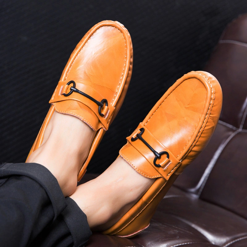 Comfortable Men Cheap Casual Driving Shoes Leather Men Casual Loafers Shoes