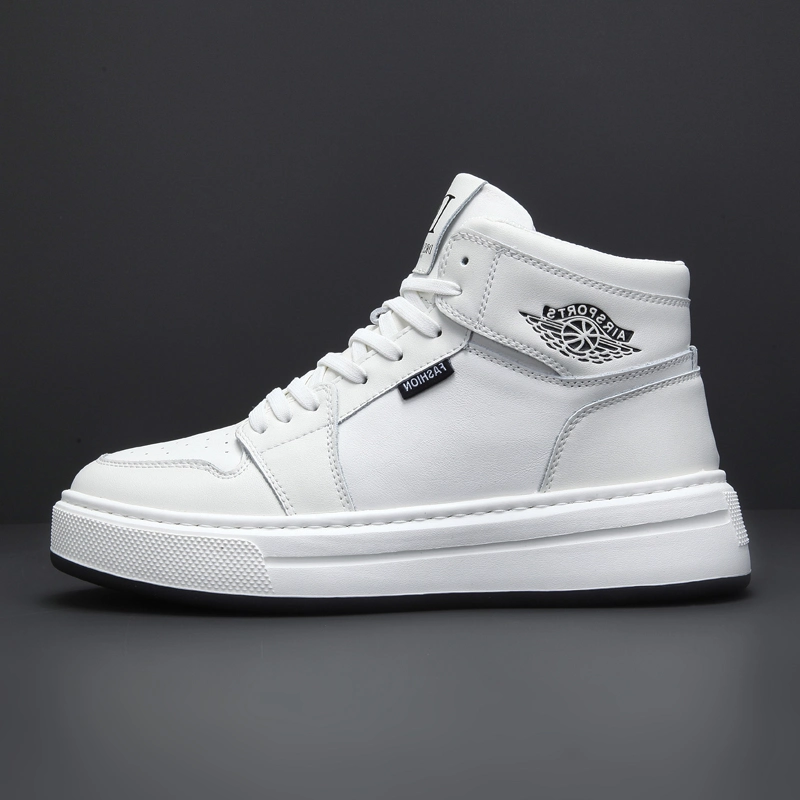 Custom Full Grain Leather Sneakers Shoes - Stylish and Comfortable Athletic Sports Shoes