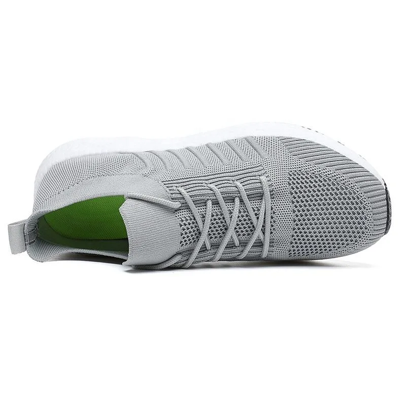 Wholesale Breathable Woven Walking Style Shoes Big Size Running Sport Shoes