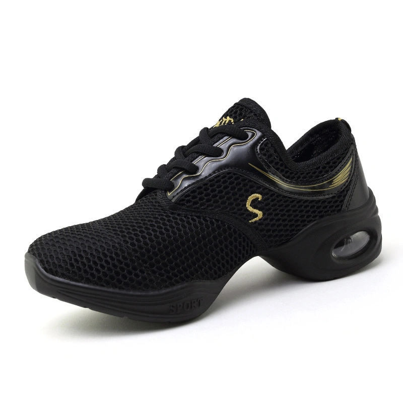 Top Selling Black Tennis Dance Sneakers Jazz Tango Shoes Girls Modern Sport Shoes Women