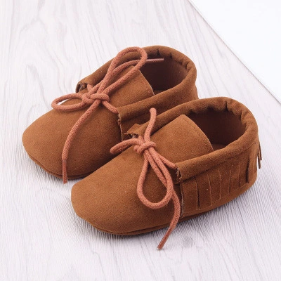 Unisex Baby Boys Girls Moccasins Soft Sole Tassels Pre-Walker Anti-Slip Loafer Shoes Esg11656