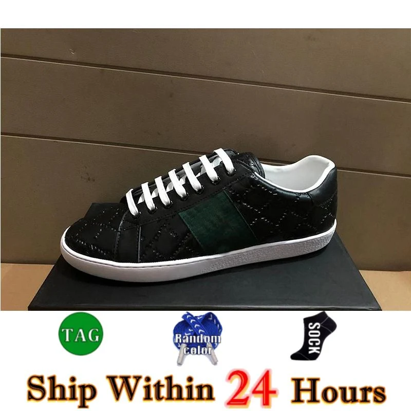 Designer Classic Shoes Women Cartoon Casual Shoes Jogging Shoe Bee Ace Genuine Leather Canvas Embroidery Print Stripes Classic Men White Green