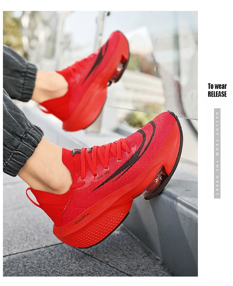 Youth Shoes Flyknit Shoes for Mens Athletic Sports Shoes with Thick Sole High Heels Outdoor Running Football Shoes Walking Shoes Footwear Sporting Shoes