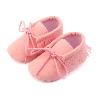 Unisex Baby Boys Girls Moccasins Soft Sole Tassels Pre-Walker Anti-Slip Loafer Shoes Esg11656