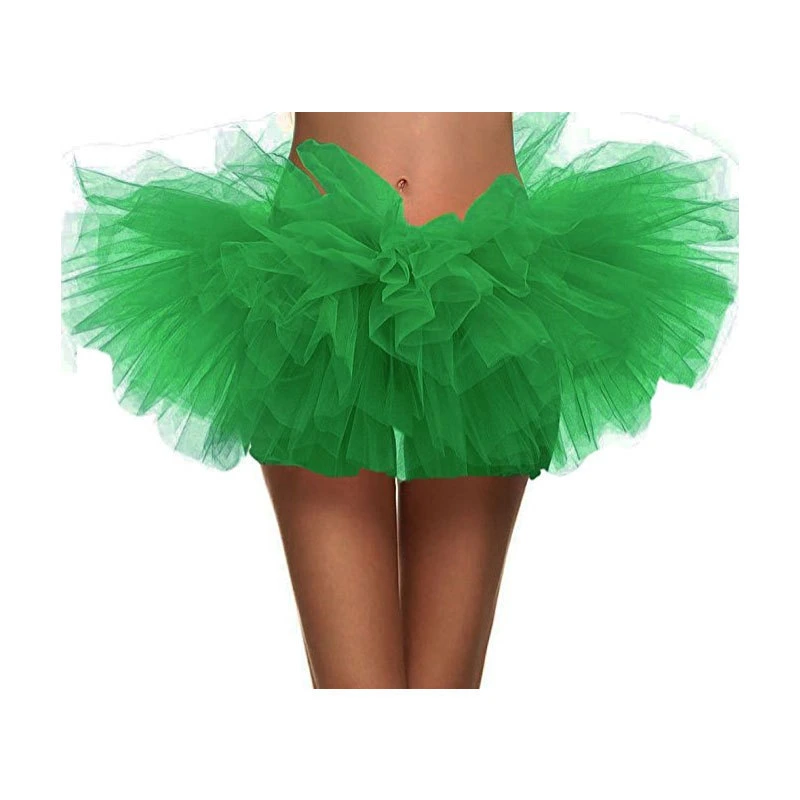 Customized Women Adult Mesh Tutu Skirt Princess Five Layers Elastic Waist Ballet Party Sexy Dance Skirts