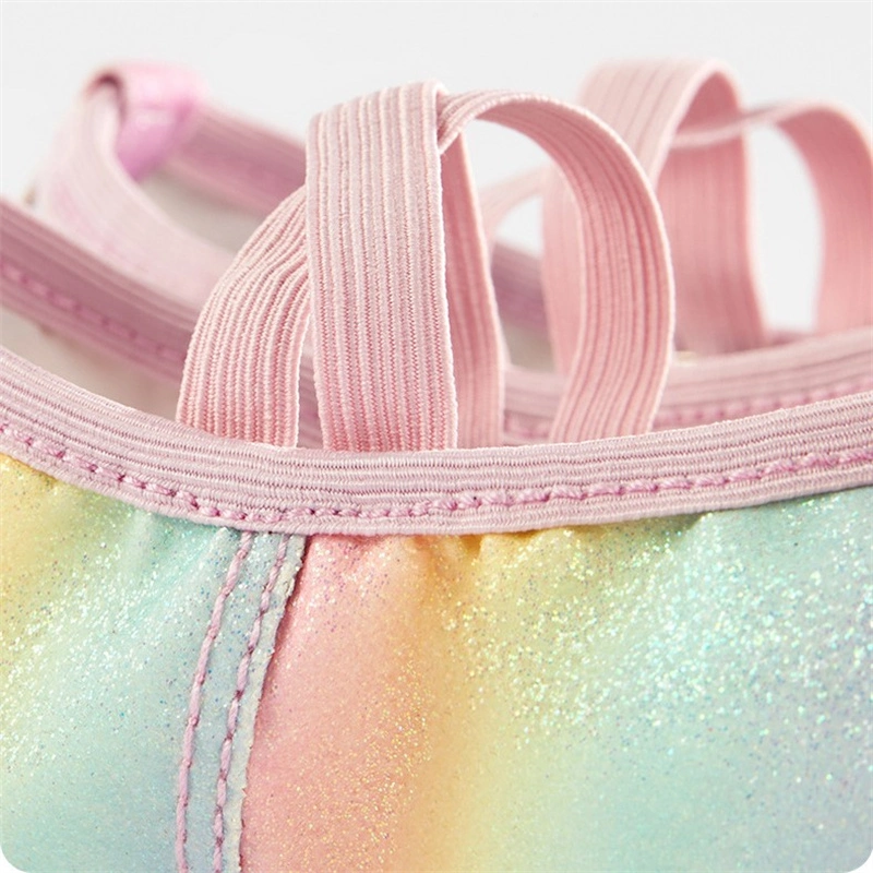 Children&prime;s Soft Sole Delicate Dance Glass Shoes Baby Girls Fashion Single Shoes