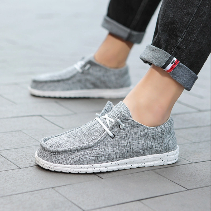 Men&prime;s Slip on Loafer Sport Sneaker Fabric Walking Style Running Shoes for Men