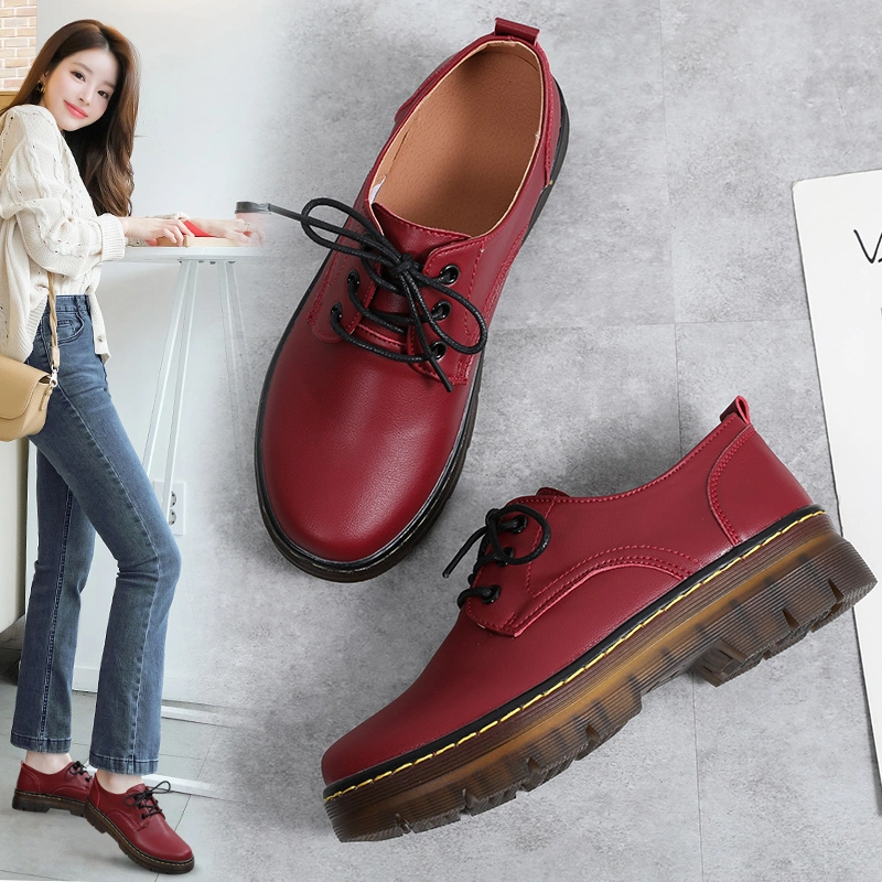 Elegant High Heels Lace up Boots Casual Shoes Women Loafer Lady Shoe Boot Female Footwear