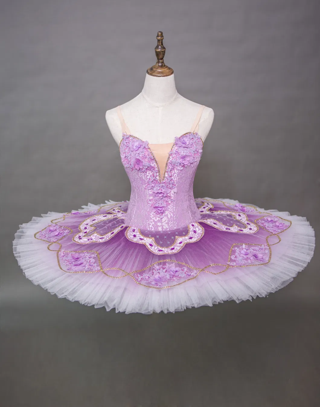 High Quantity MOQ 1PCS Custom Size Performance Competition Elegent Purple Adult Ballet Tutu