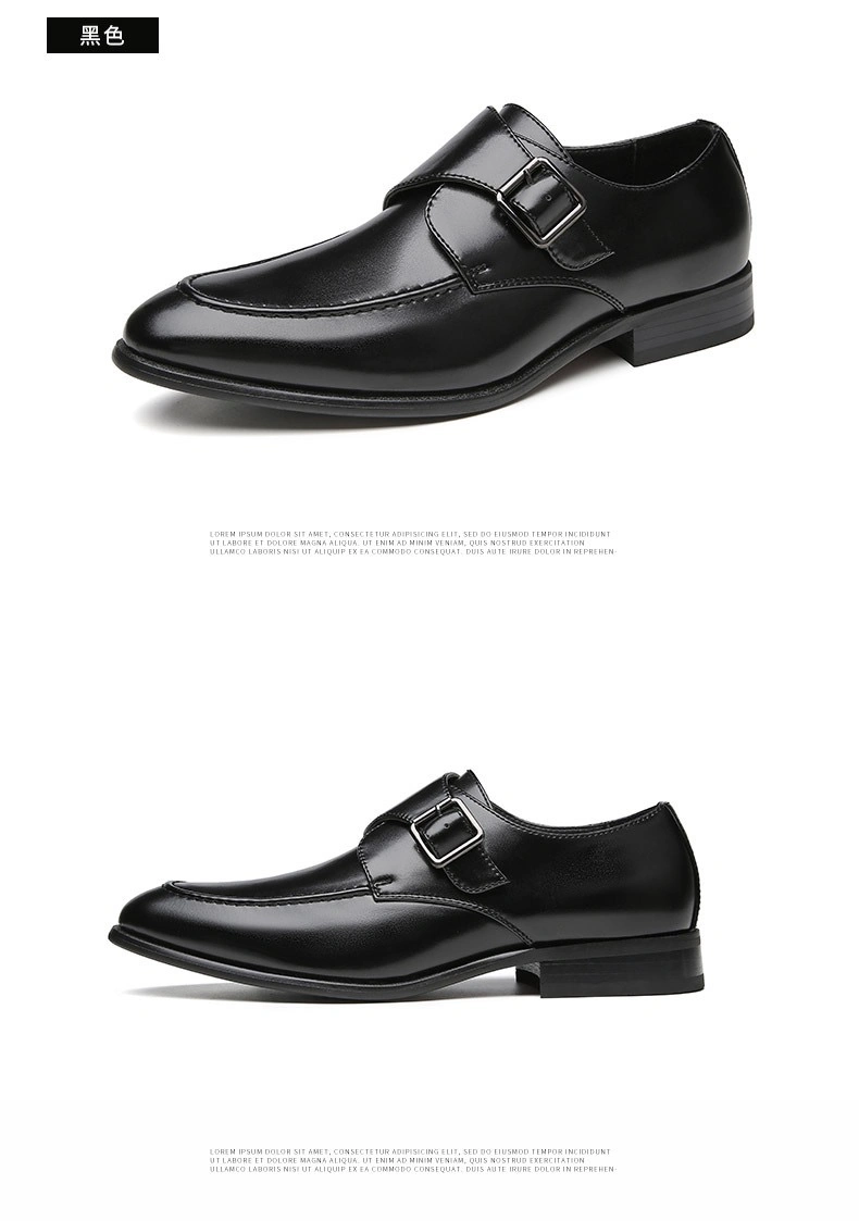 Elegant Brogues Loafer Mens Formal Shoe in Flat Leather Design