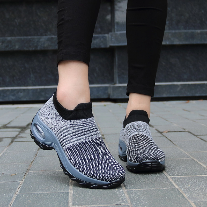 Spring Women Sneakers Shoes Autumn Flat Slip on Platform Tenis for Women Breathable Mesh Sock Sports Shoes