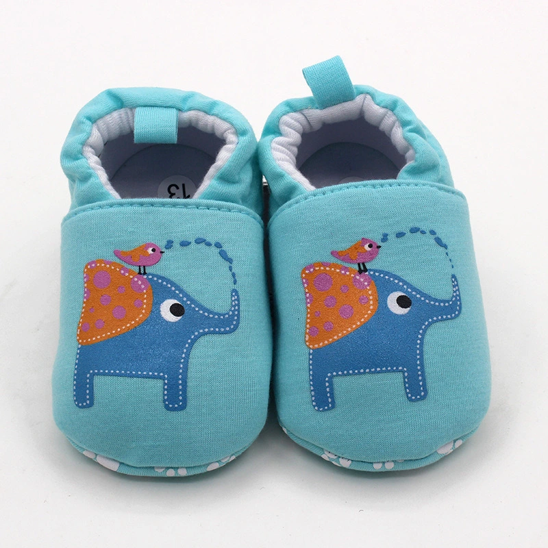 Baby Cotton Polka DOT Walking Soft Sole Crib Shoes Esg10331