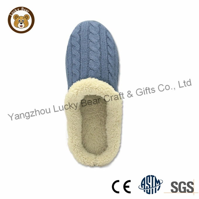 Soft Knitted Fabrics Home Slippers Cotton Warm Women Indoor Floor Slippers Non-Slips Shoes for Bedroom House Slippers