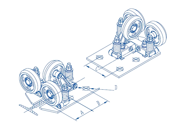 Elastic Roller Guide Shoe for Cabin of Passenger Elevator Lift