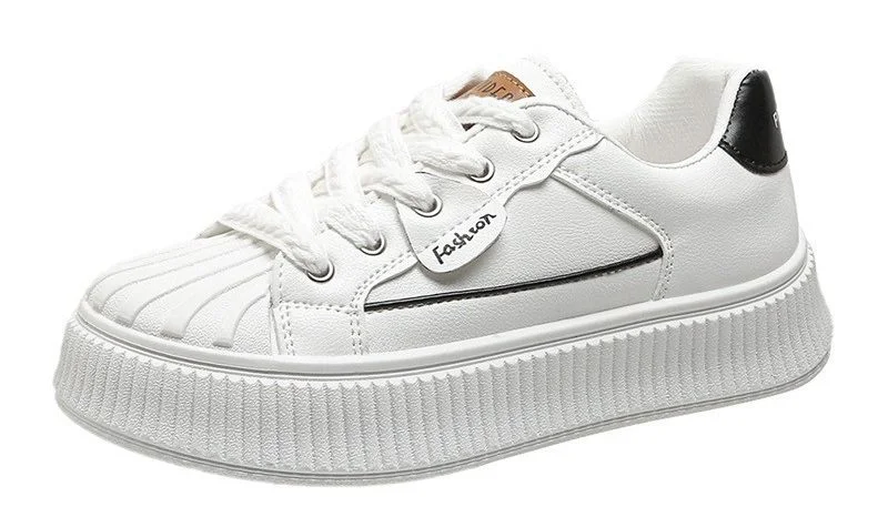 Comfortable Lining, Sporty, Breathable, Versatile and Popular Women&prime;s White Shoes