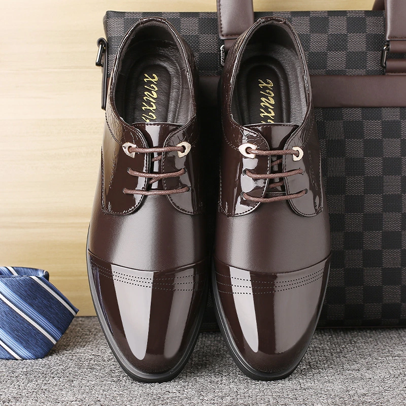 British Style Genuine Leather Dress Shoes Mens Oxfords Leather Loafers Shoes