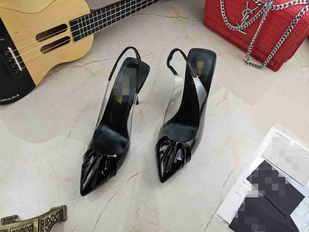 Top Grade Special Handmade Diamond Silk Material Leather Sole Elegant Ladies Shoes