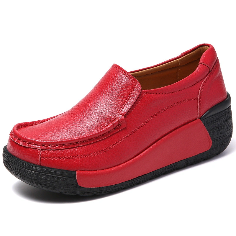 2024 Wedge Platform Womens Fashion Shoes Slip on Loafer