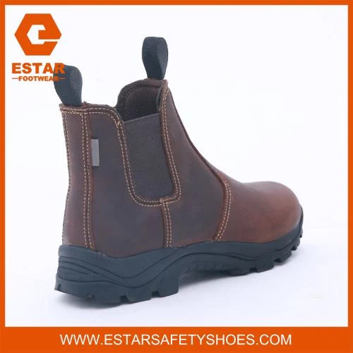 Waterproof Man Shoes Slip Resistant Outsole Elastic Sided Pull on Ankle Boot