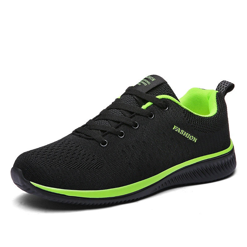 Breathable Flyknit Athletic Sports Shoes for Men Fashion Walking Flat Shoes Cheap Price Comfort Stock Running Shoes Youth Shoes Sporting Shoes Casual Shoes