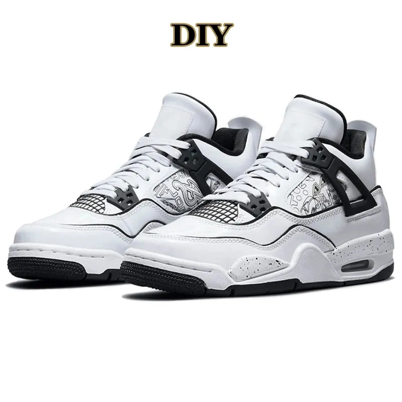 Hot Sale 4s Jumpman 4 Basketball Shoes with Box for Men and Women Sports Shoes Sneakers Branded Fashion Replica Online Store Cool