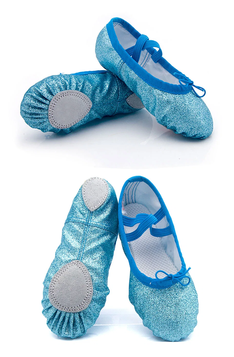 Soft Sole Flat Yoga Slippers Blue Pink Children Women Ballet Dance Shoes