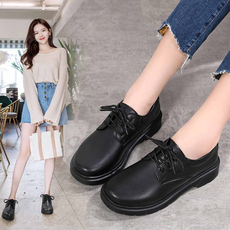 2024 Factory Charming Luxury Fashion Comfort Casual Women Dress Shoes High Quality Lace up Loafers Lady Woman Office Shoe Female Girls Footwear