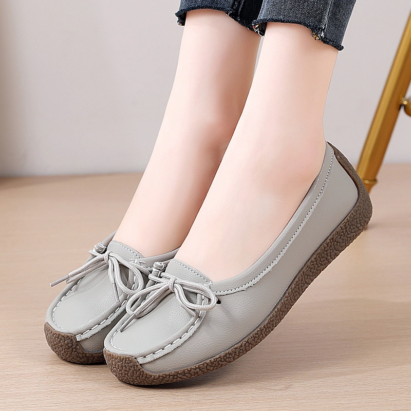 Booming Selling Lace up Luxury Shoes Women Casual Shoe Flats Loafers Ladies Woman Loafer Female Footwear