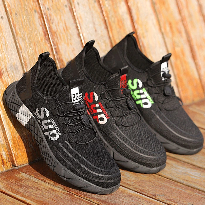 Hot Selling High Quality Jogger Safety Shoes Men Safety Work Sports Knitted Safety Shoes