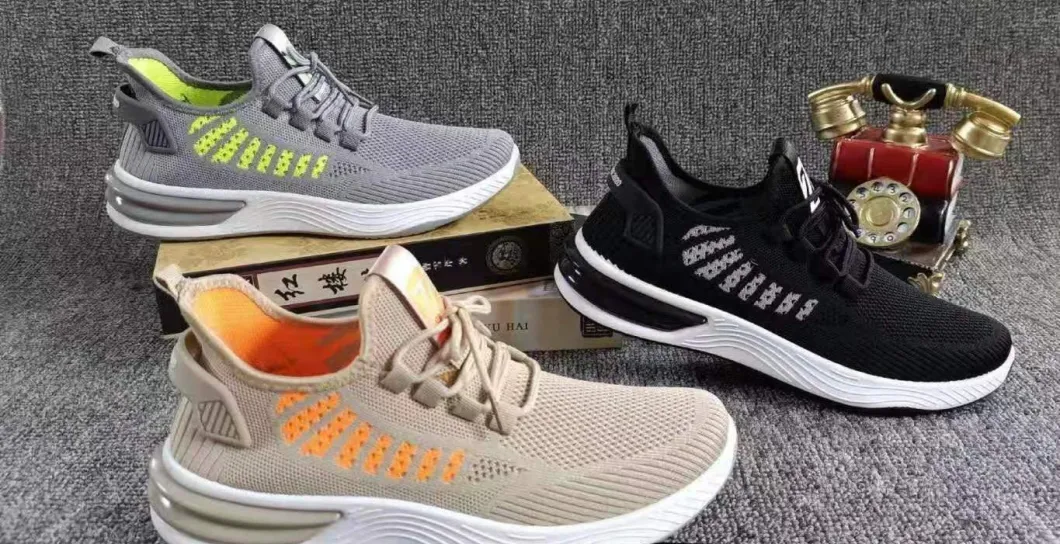 Men Fly Knitting Shoes Fashion Breathable Sport Shoes