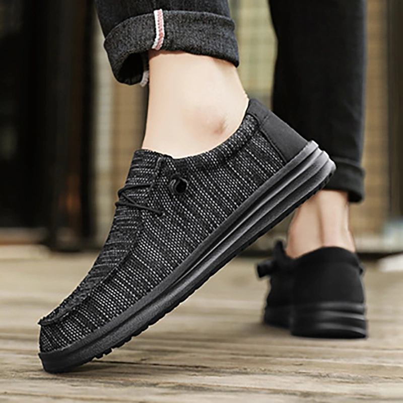 Men&prime;s Casual Slip-on Loafers Walking Sneaker Lace up Stretch Shoes