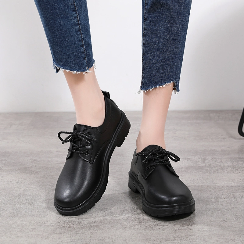 2024 Factory Charming Luxury Fashion Comfort Casual Women Dress Shoes High Quality Lace up Loafers Lady Woman Office Shoe Female Girls Footwear