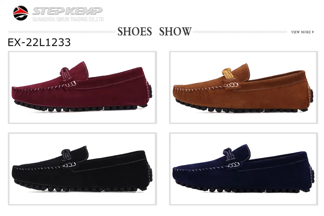 Men Custom Suede Leather Casual Slip on Driving Shoes Ex-22L1233