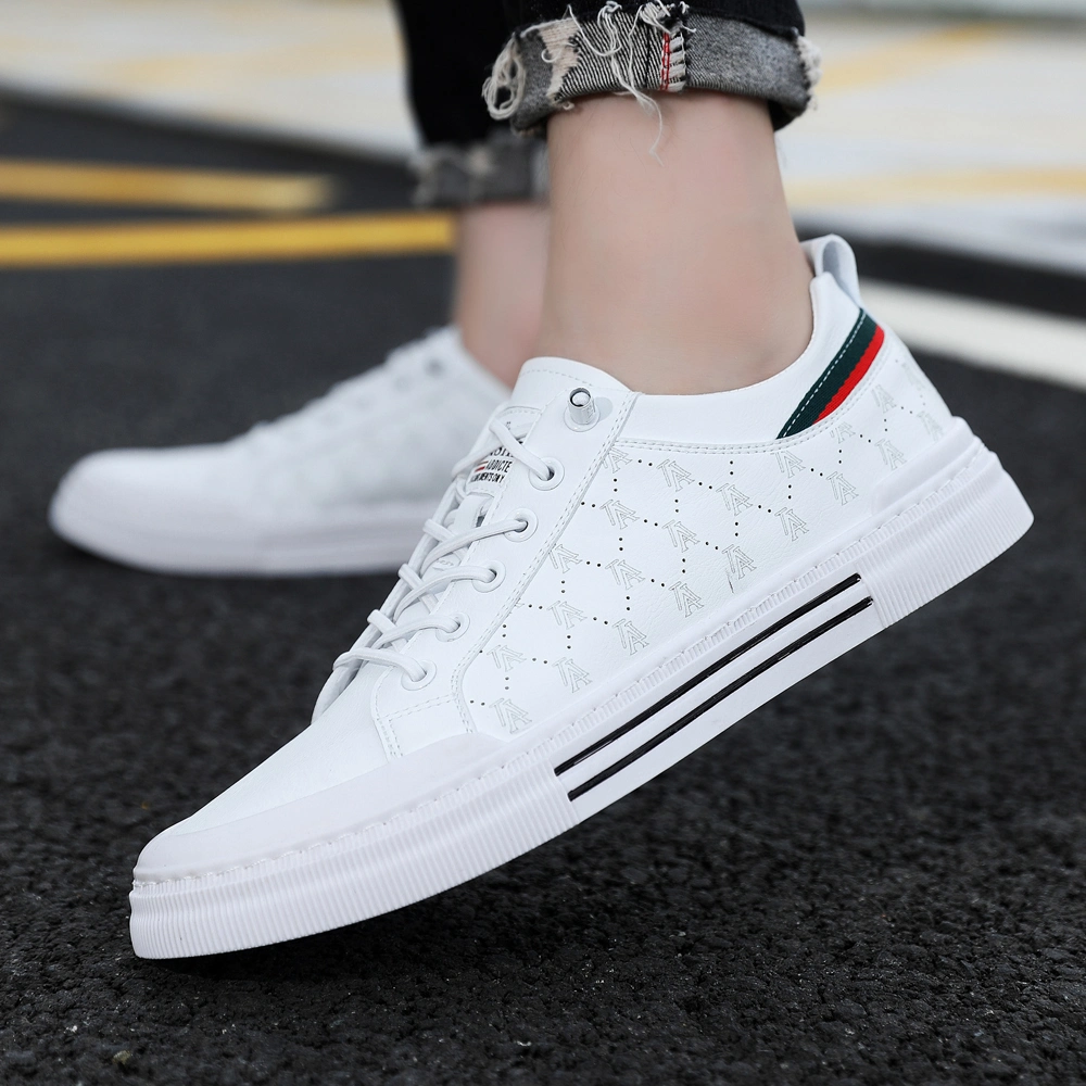 Wholesale Factory Luxury White Print Walking Style Casual Shoes