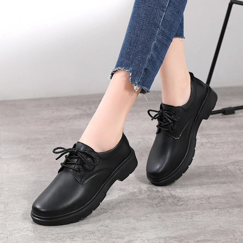 2024 Factory Charming Luxury Fashion Comfort Casual Women Dress Shoes High Quality Lace up Loafers Lady Woman Office Shoe Female Girls Footwear