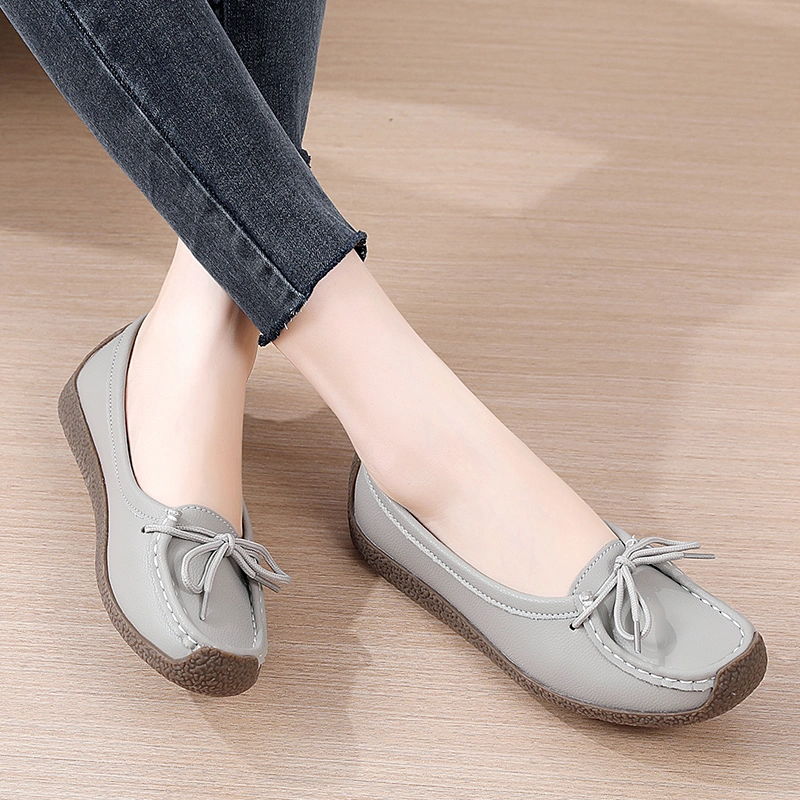 Booming Selling Lace up Luxury Shoes Women Casual Shoe Flats Loafers Ladies Woman Loafer Female Footwear