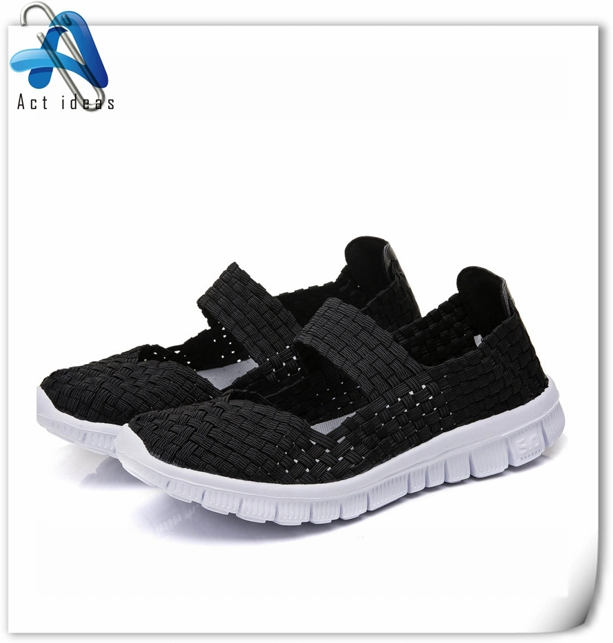 Anti-Slip Ladies Shoes Women Flats Woven Shoes