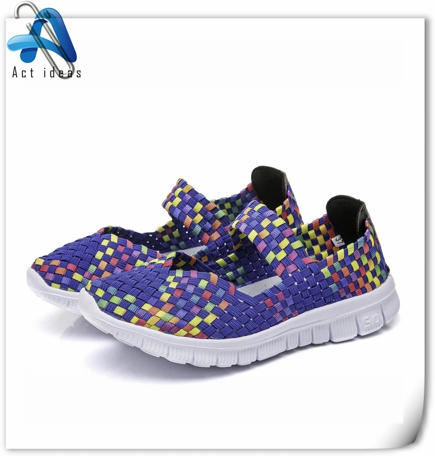 Anti-Slip Ladies Shoes Women Flats Woven Shoes