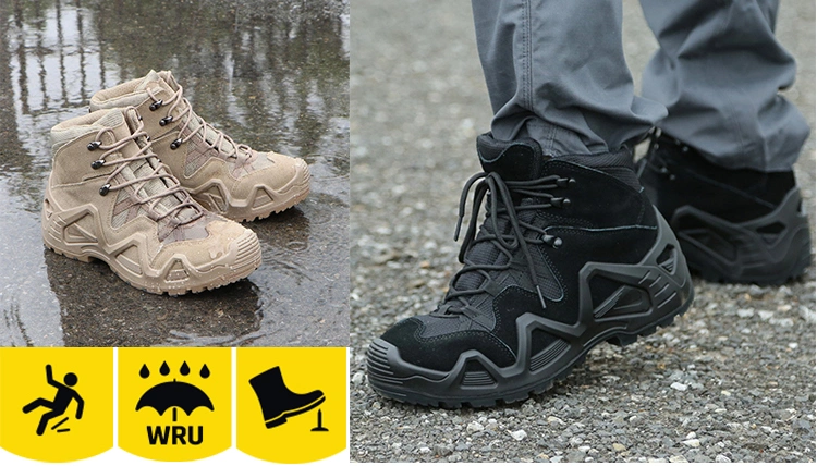 Work Footwear Oil and Waterproof Non-Slip Work Sporty Boots Steel Toe Functional Light Weight Safety Shoes for Men