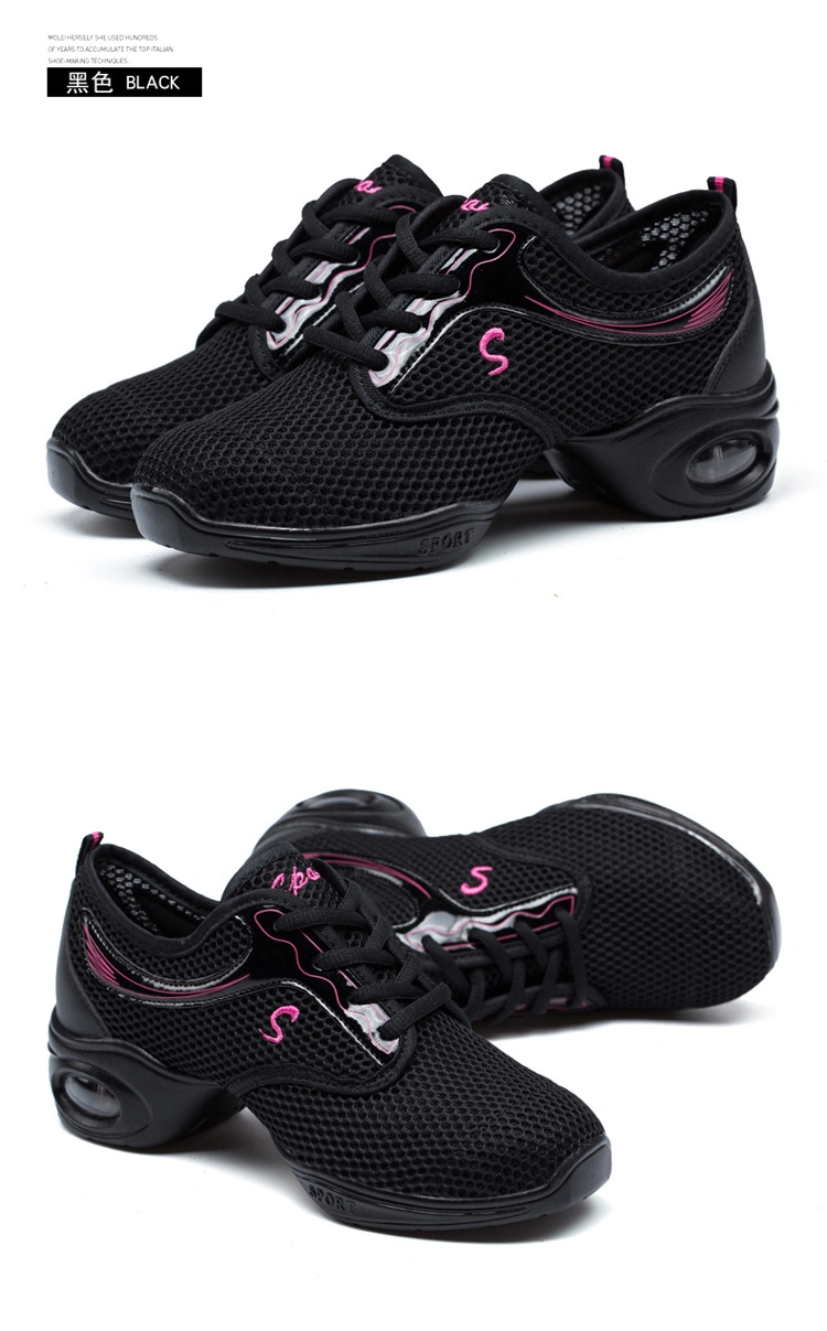 Top Selling Black Tennis Dance Sneakers Jazz Tango Shoes Girls Modern Sport Shoes Women