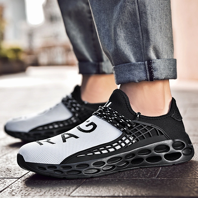 Men Women Couple Summer New Fashion Running Shoes Breathable Casual Shoes Flying Woven Sports Shoes