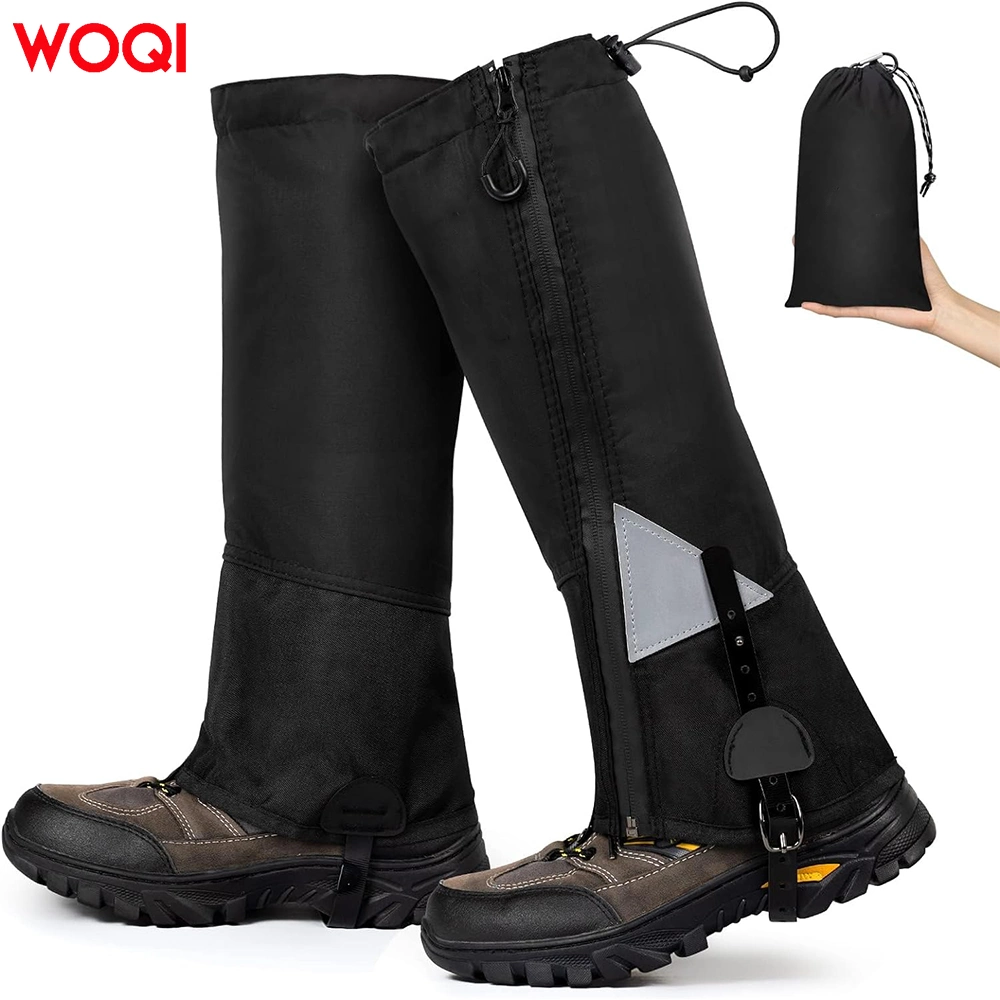 Waterproof and Lightweight Walking Leggings with Zipper Adjustable Shoe Straps Suitable for Outdoor Hiking and Hunting