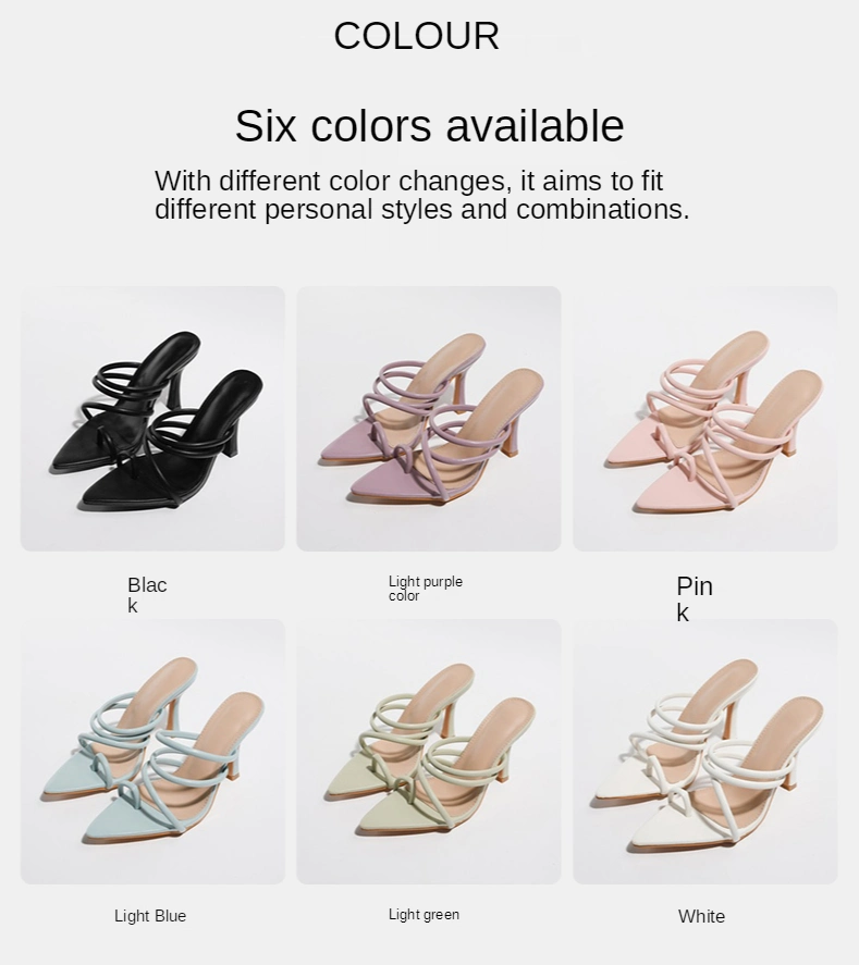 Summer Fashion Heels Women High Heels Flip-Flops Slipper Sandals