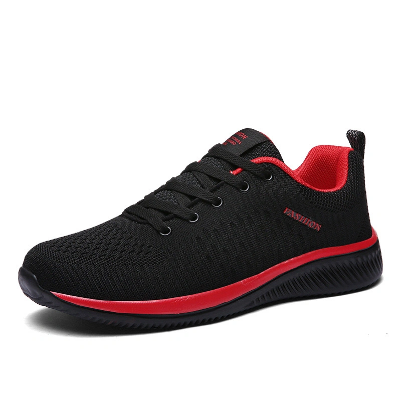 Breathable Flyknit Athletic Sports Shoes for Men Fashion Walking Flat Shoes Cheap Price Comfort Stock Running Shoes Youth Shoes Sporting Shoes Casual Shoes