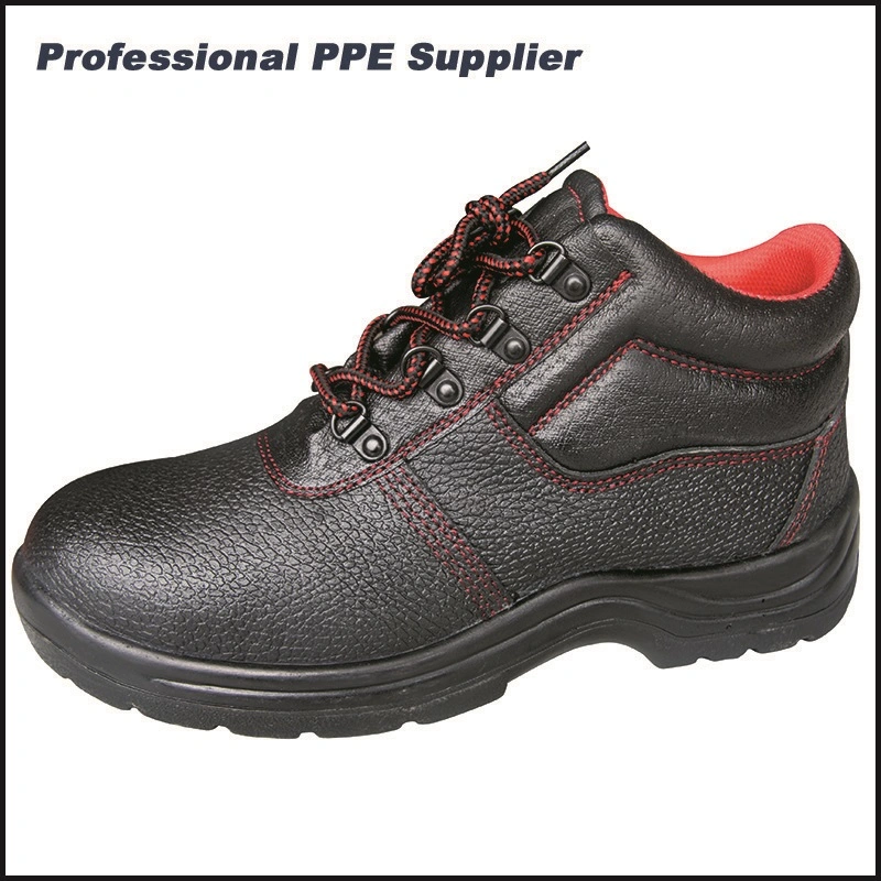 Ankle Antistatic Oil Resistant Genuine Leather Industrial Men&prime; S CE Steel Toe Work Safety Shoes Manufactures