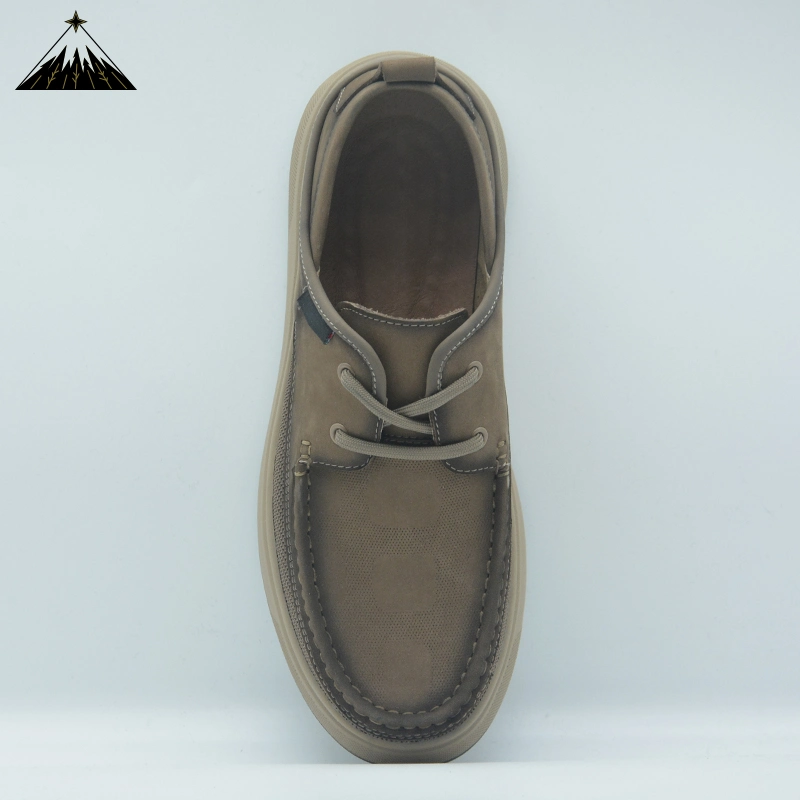 Genuine Leather Light Weight Fashion Casual-Shoes for Man Air Mesh Outdoor Breathable Comfort