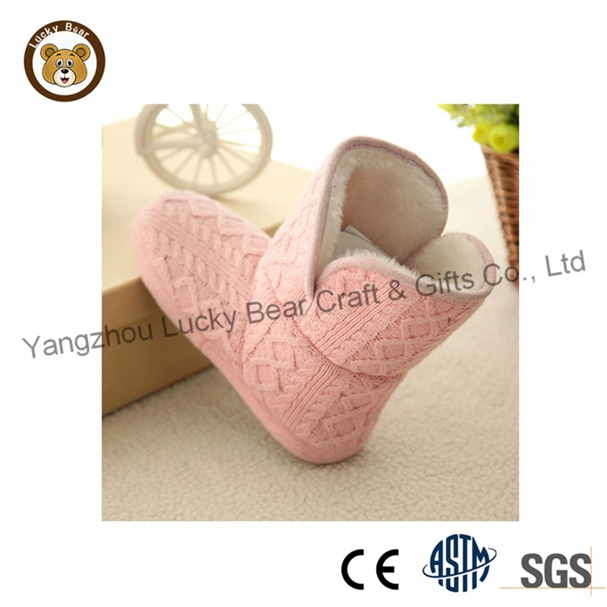 Hotsale Warm Cheap Winter Knitted Boots Shoes