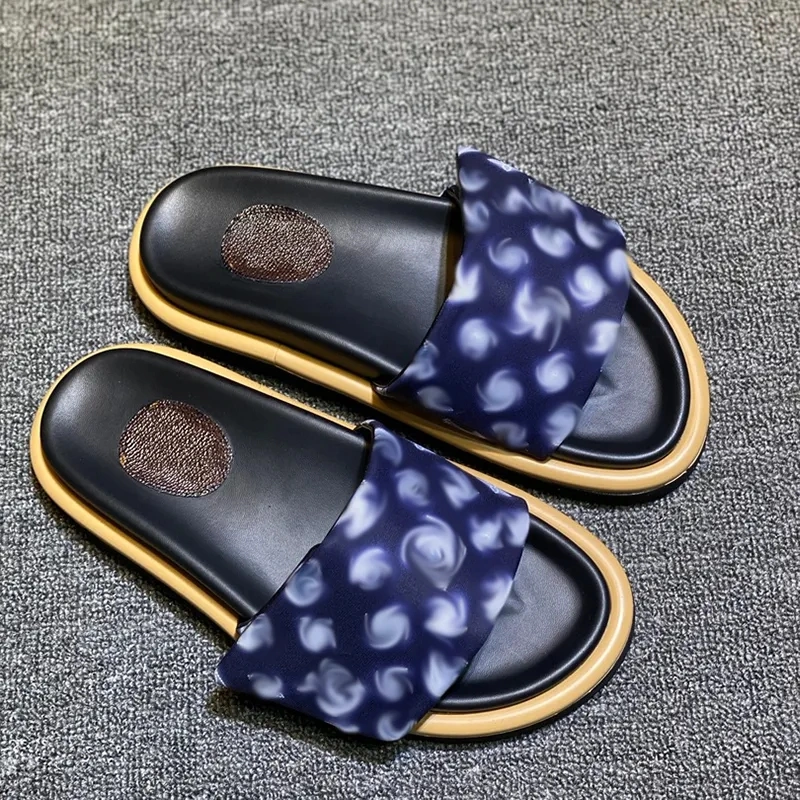 Designer Sliders Slippers Women Men Pool Pillow Flat Comfort Mules Slides Fashion Classic Prints Embossed Summer Sandals Black Grey Beach Fashion Shoes